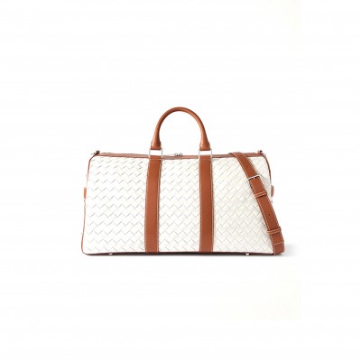 BOTTEGA VENETA INTRECCIATO LEATHER WEEKEND BAG (50*28*24cm)